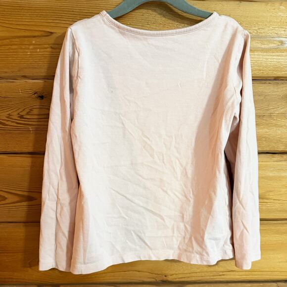 MINI BODEN Girls Bear Applique Long Sleeve Peach 7-8 Years Old - Picture 2 of 6